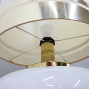 1970s Beautiful Large Glass and Brass Table Lamp ,Italy