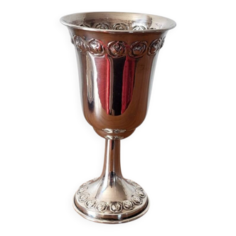 Gobelet sur Pied en argent 800 Allemand, Verre à pied, Calice
