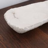 Brutalist free-form alabaster emptier