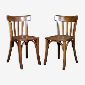 Paire de chaises bistrot années 40/50