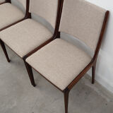 Set of four teak chairs by Johannes Andersen 1970