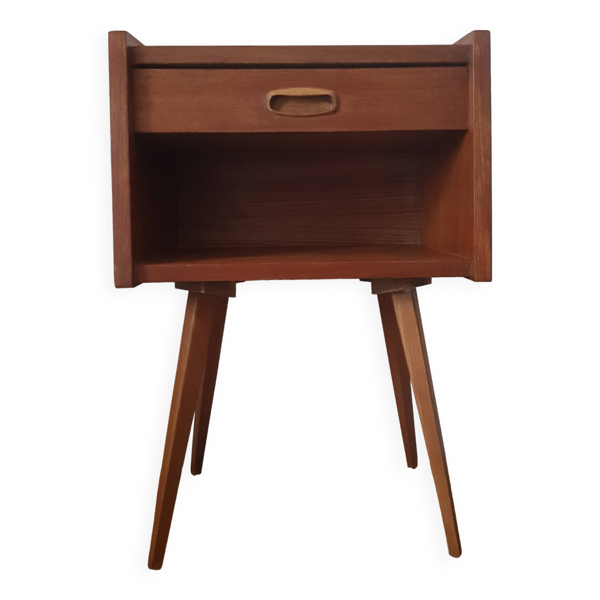 Vintage teak bedside table