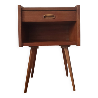 Table de chevet vintage en teck