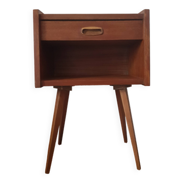Table de chevet vintage en teck