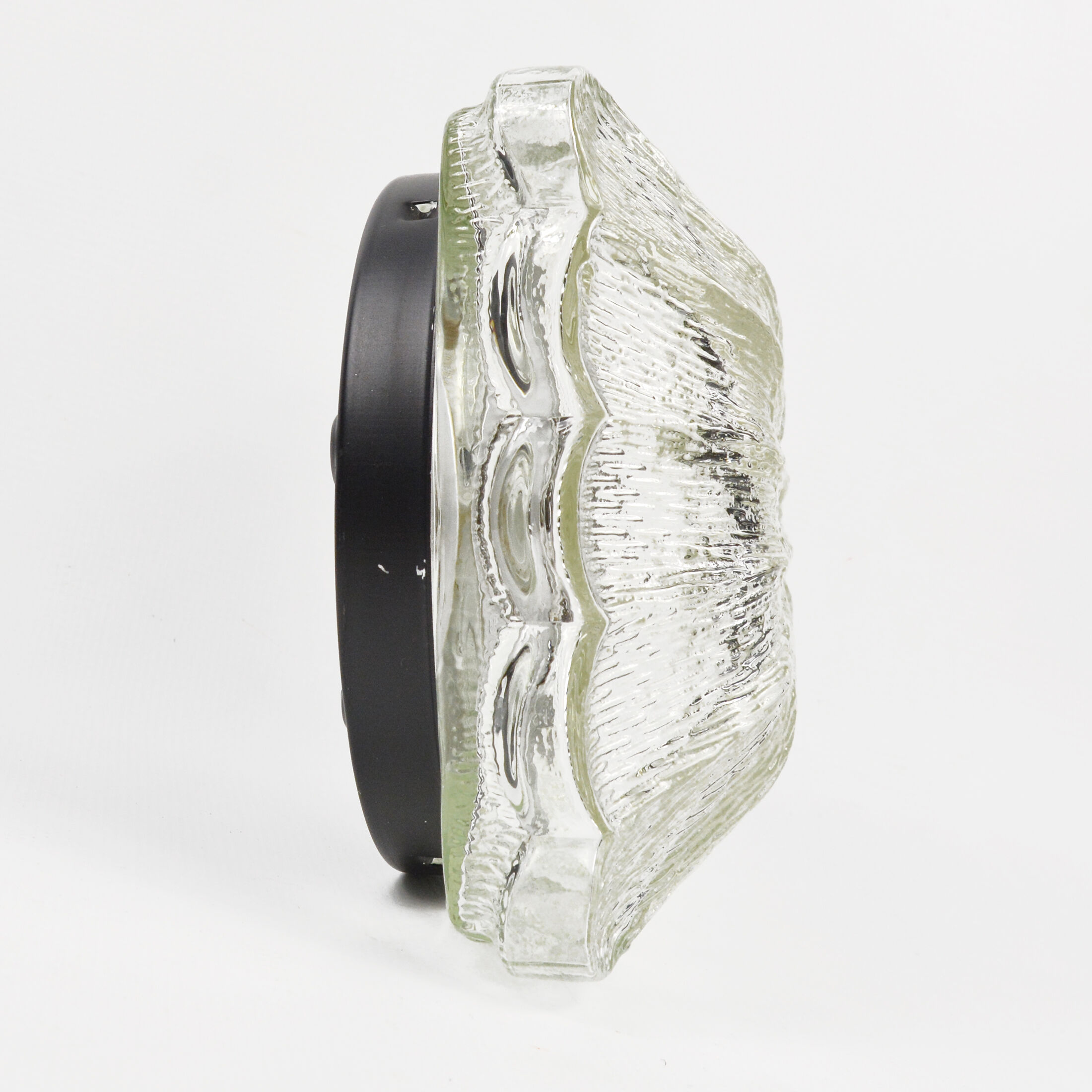 1970s modern glass plafond HP Leuchten, Germany