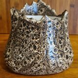 Brown ceramic planter