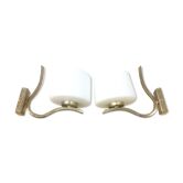 Vintage brass wall light 1950