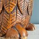 Vintage carved wooden umbrella stand