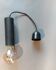 1950 pendant light in metal covered in vintage skaï.