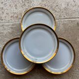 12 assiettes à dessert en porcelaine Saint-Amand