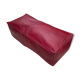 Red leather floor cushion