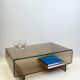 Table basse / meuble d’appoint en plexi fumé, 1970s