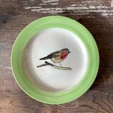 4 assiettes à dessert oiseaux