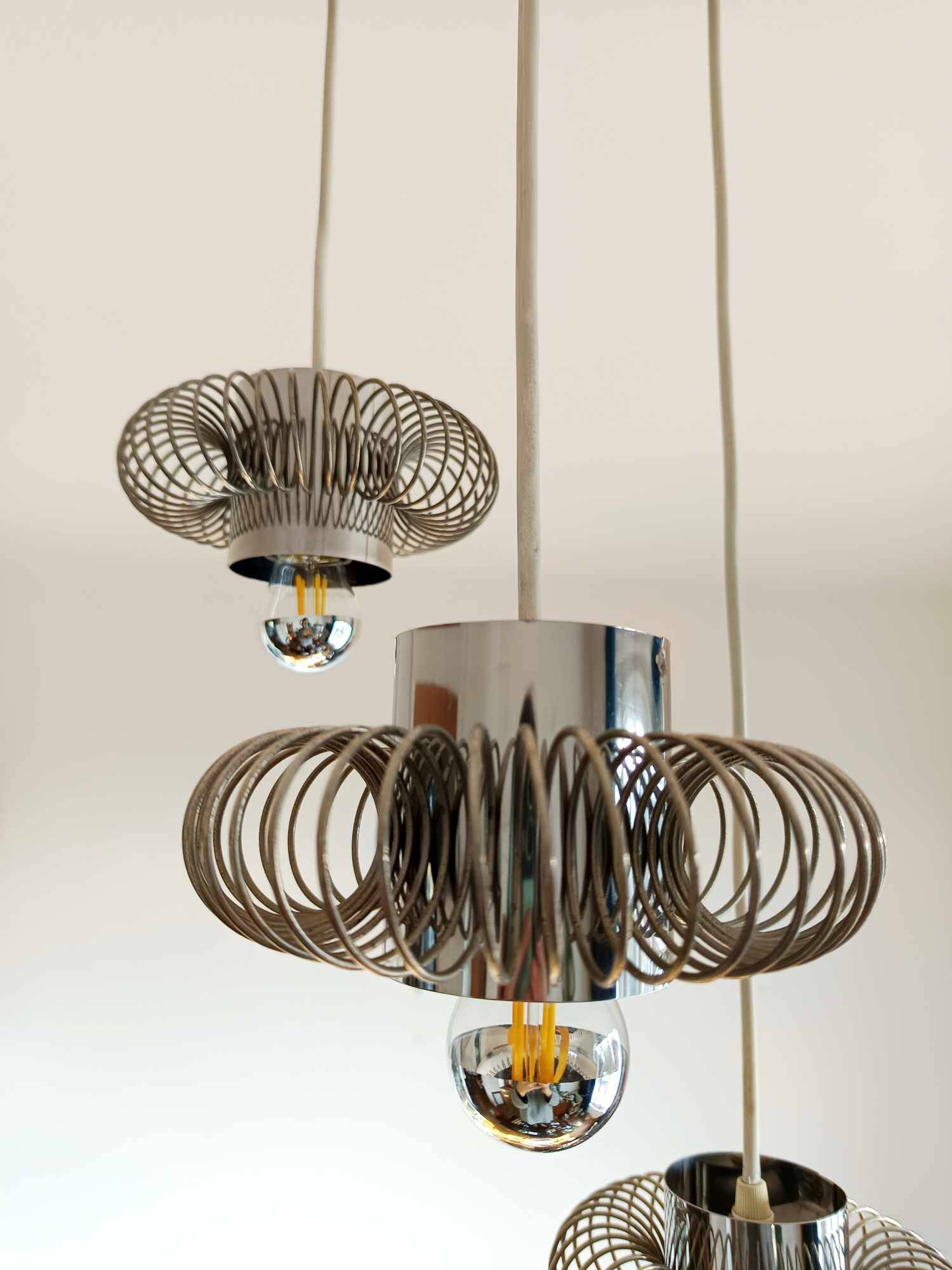 Lustre cascade space age Philippe Rogier 1970