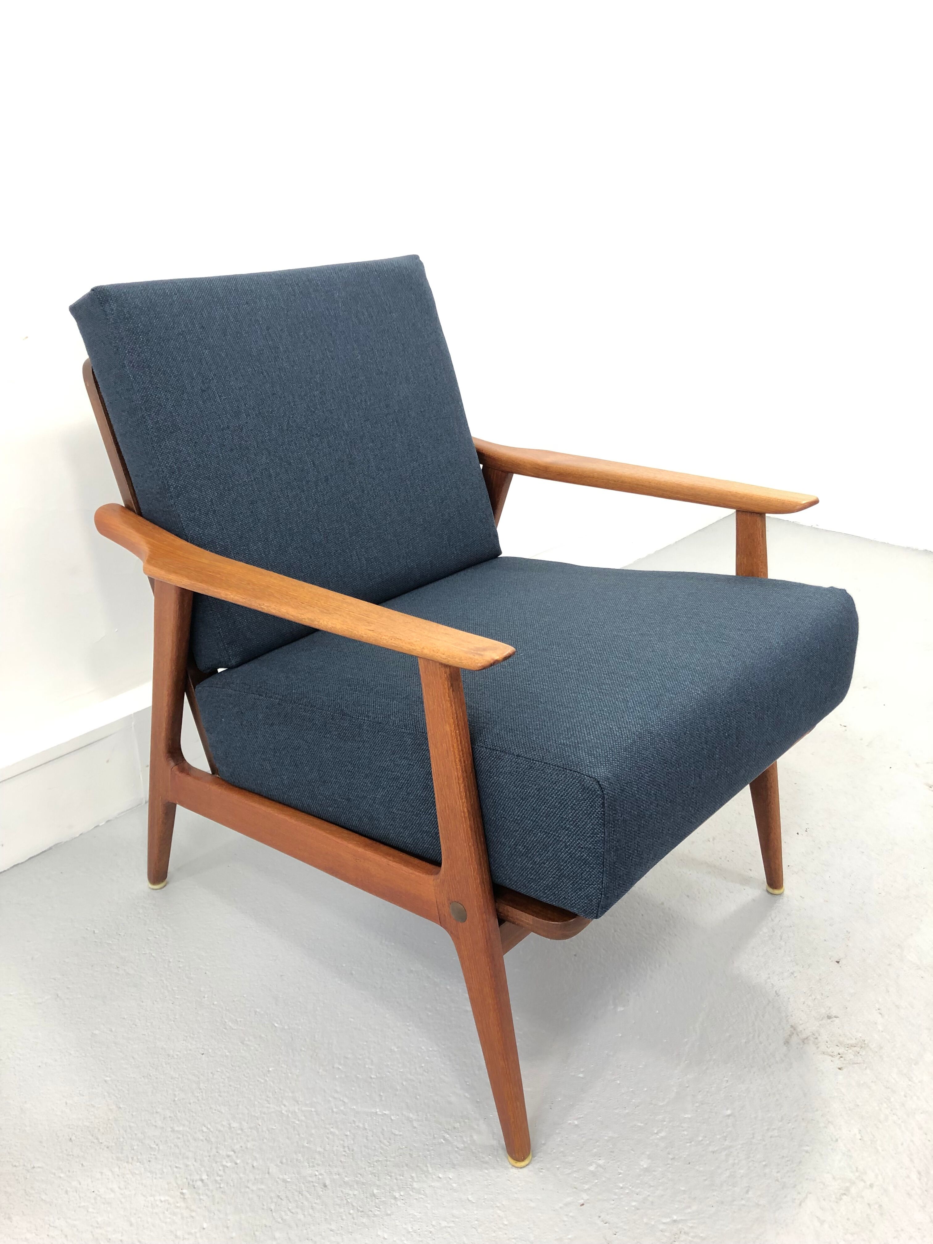 Vintage danish teak lounge chair, 1970s