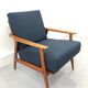 Vintage danish teak lounge chair, 1970s