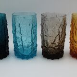 Geoffrey Baxter's 6-glass service by Whitefriars, England 1960