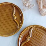 Set of 2 Gien asparagus plates