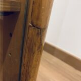 Showcase in wood and glass