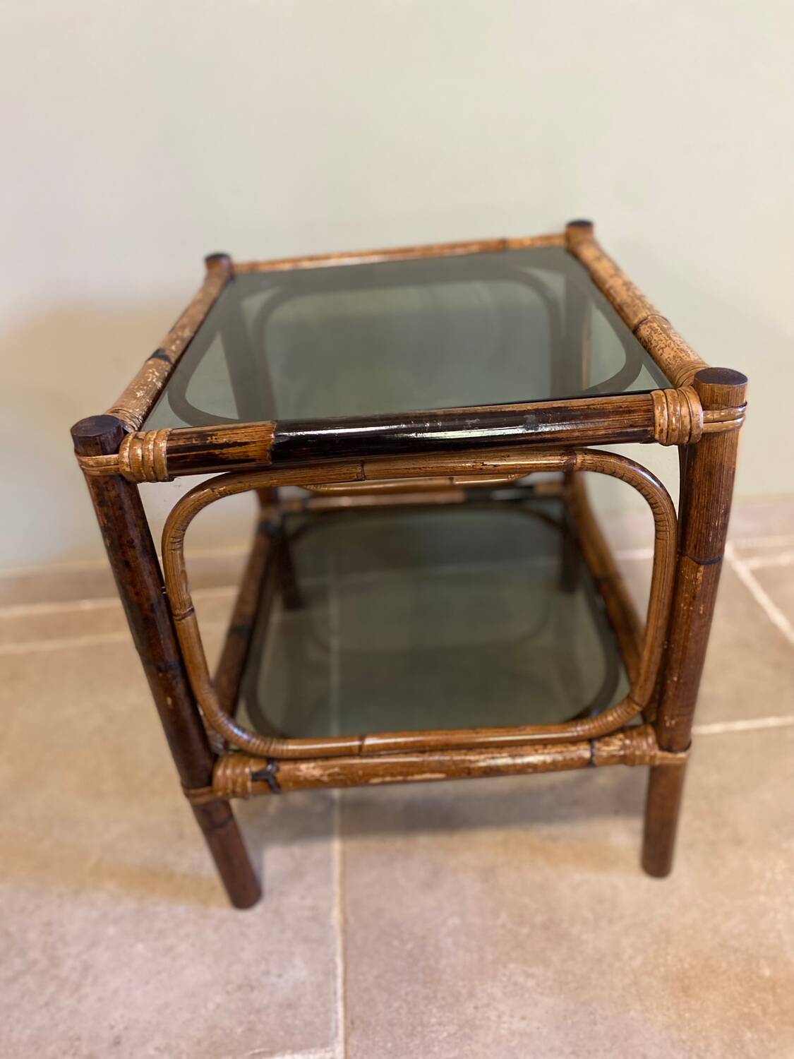 Rattan coffee table