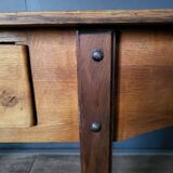 Antique solid oak desk