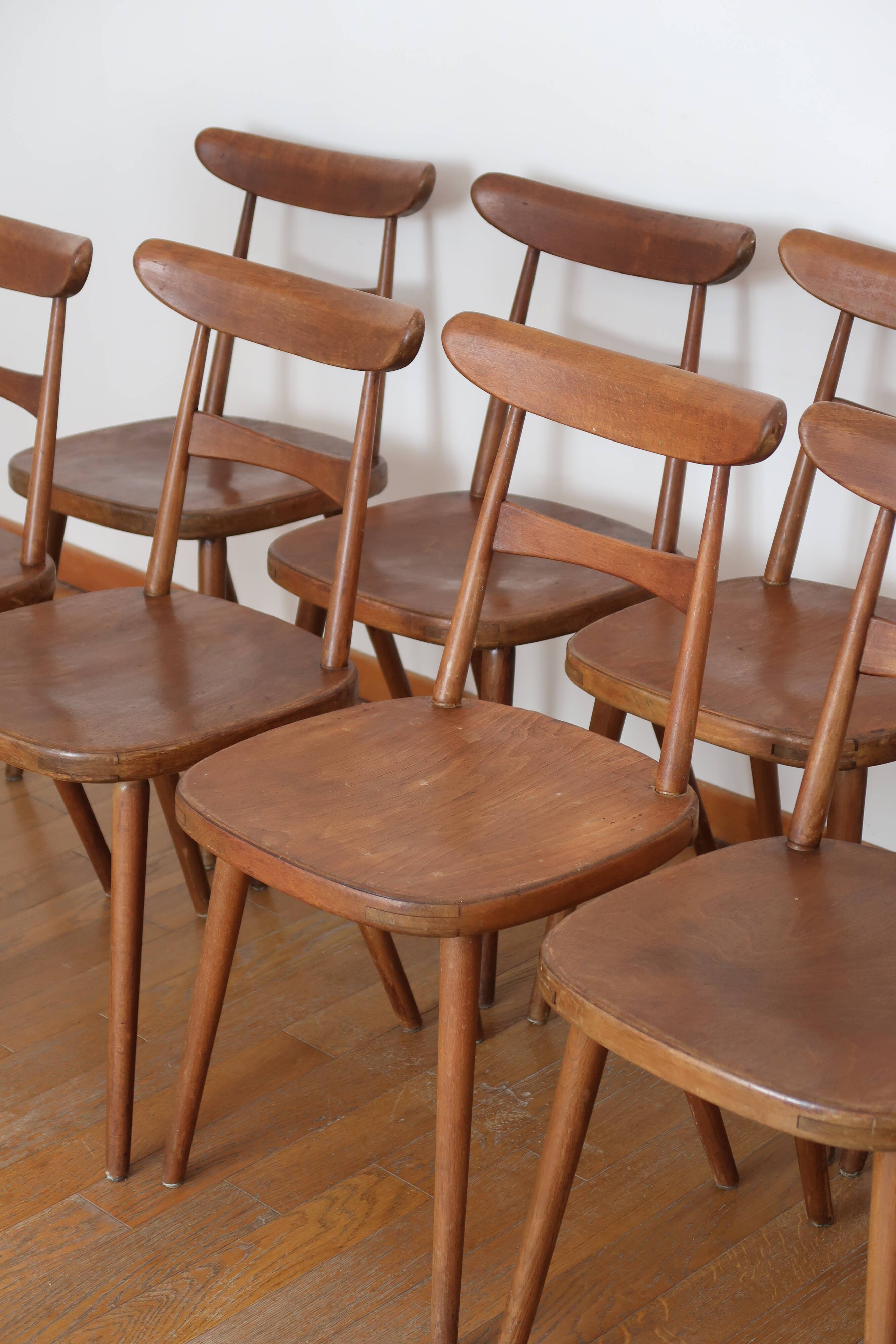 6 Scandinavian bistro chairs