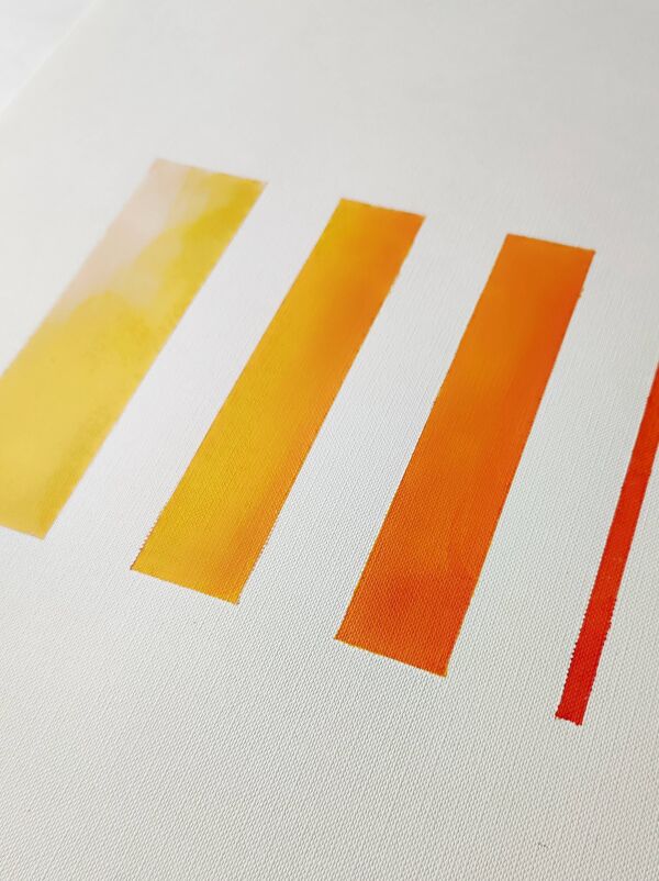 Peinture géométrique minimaliste