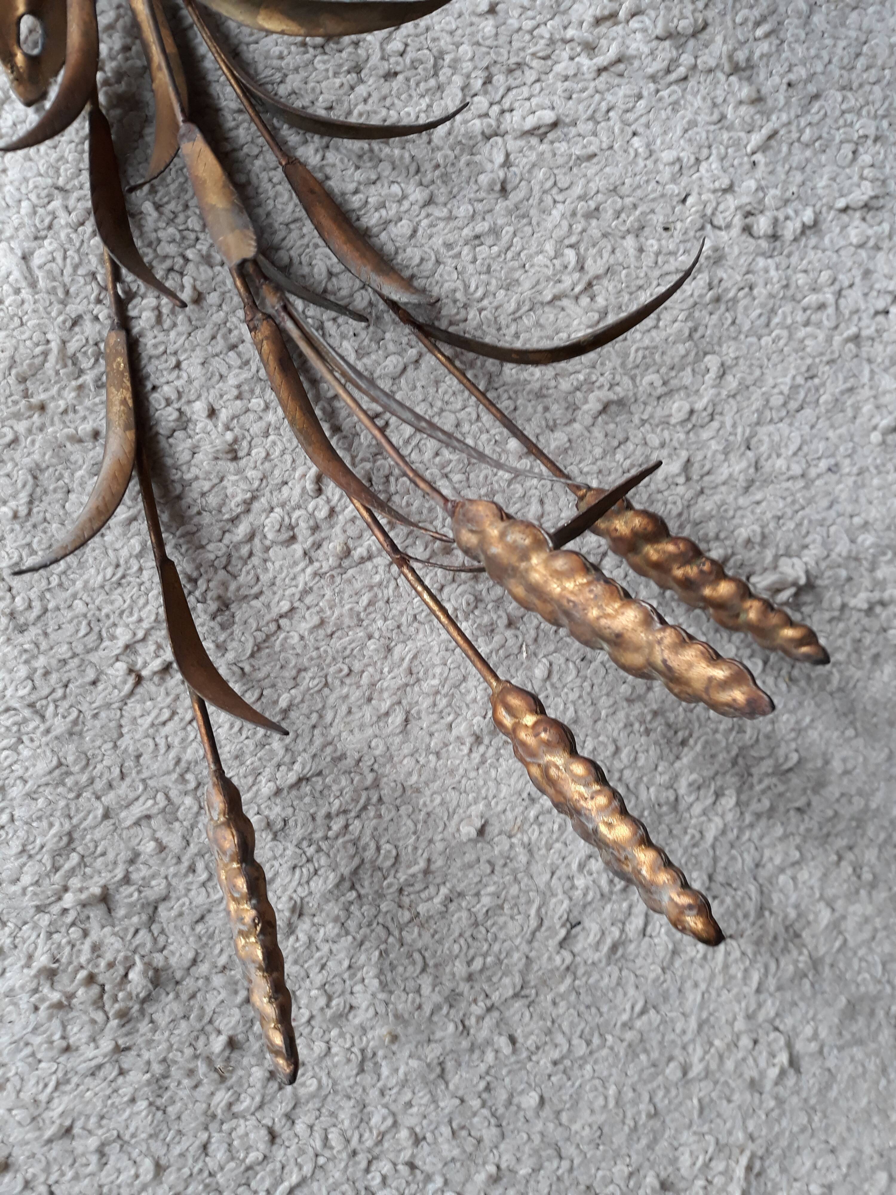 Applies sheaves of wheat brass vintage