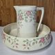 K&G Lunéville Eglantine jug and basin earthenware toilet set