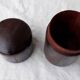 Cylindrical wooden box