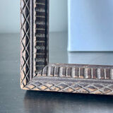 Cadre ancien sculpté à la main 32,5 cm x 27,5 cm dimensions d’ouverture 28,5 cm x 23,5 cm