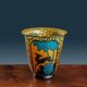"Archer and stag" vase in glass by Marcel Goupy, Paris 1925-28