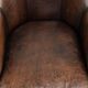 Vintage sheepskin armchair with a unique design and timeless appearance