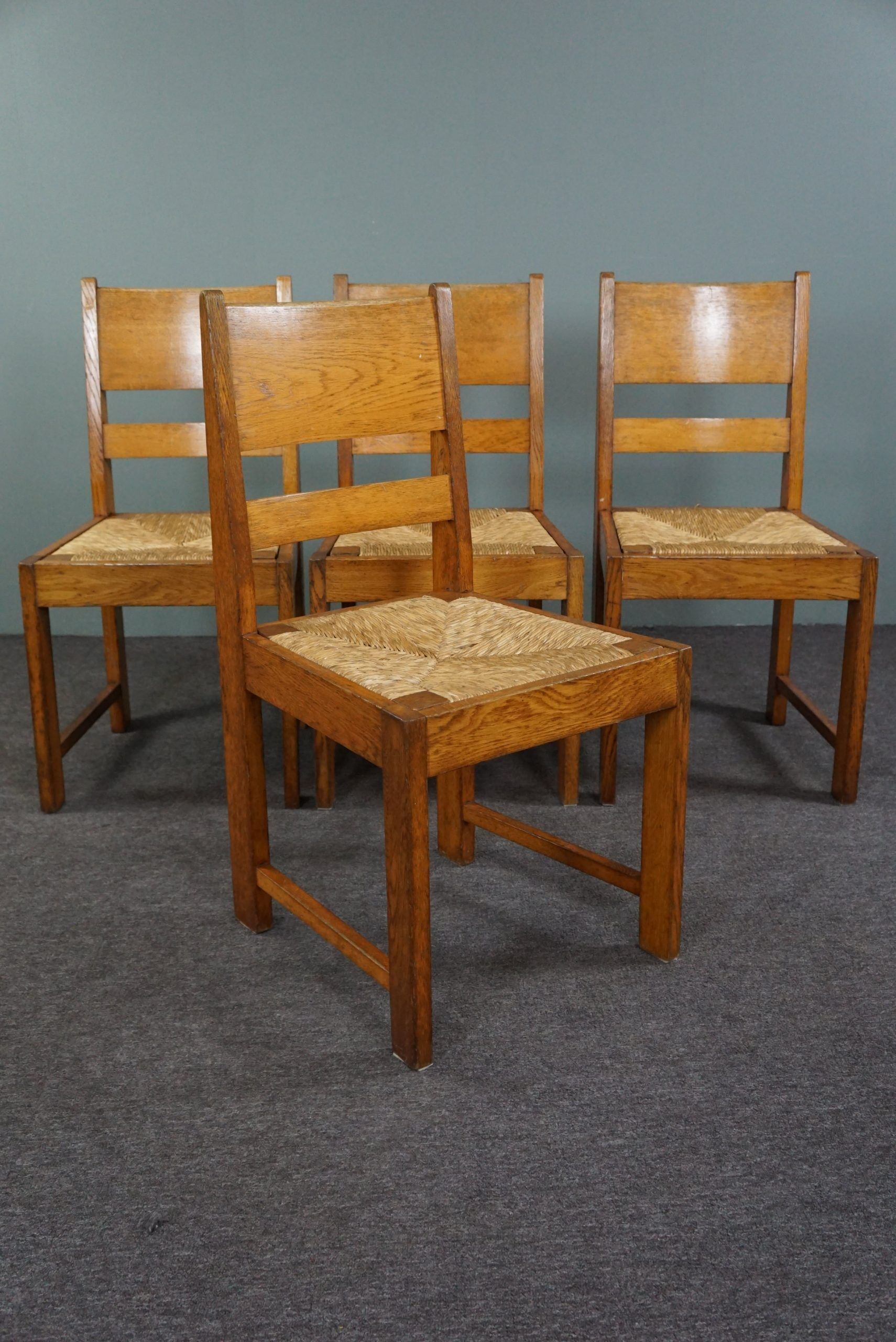 Suite of 4 dining chairs Hague School