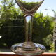 Lot de 5 verres anciens en verre frise gravée
