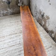 Paire de bancs noyer 1900