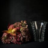 Large crystal vase