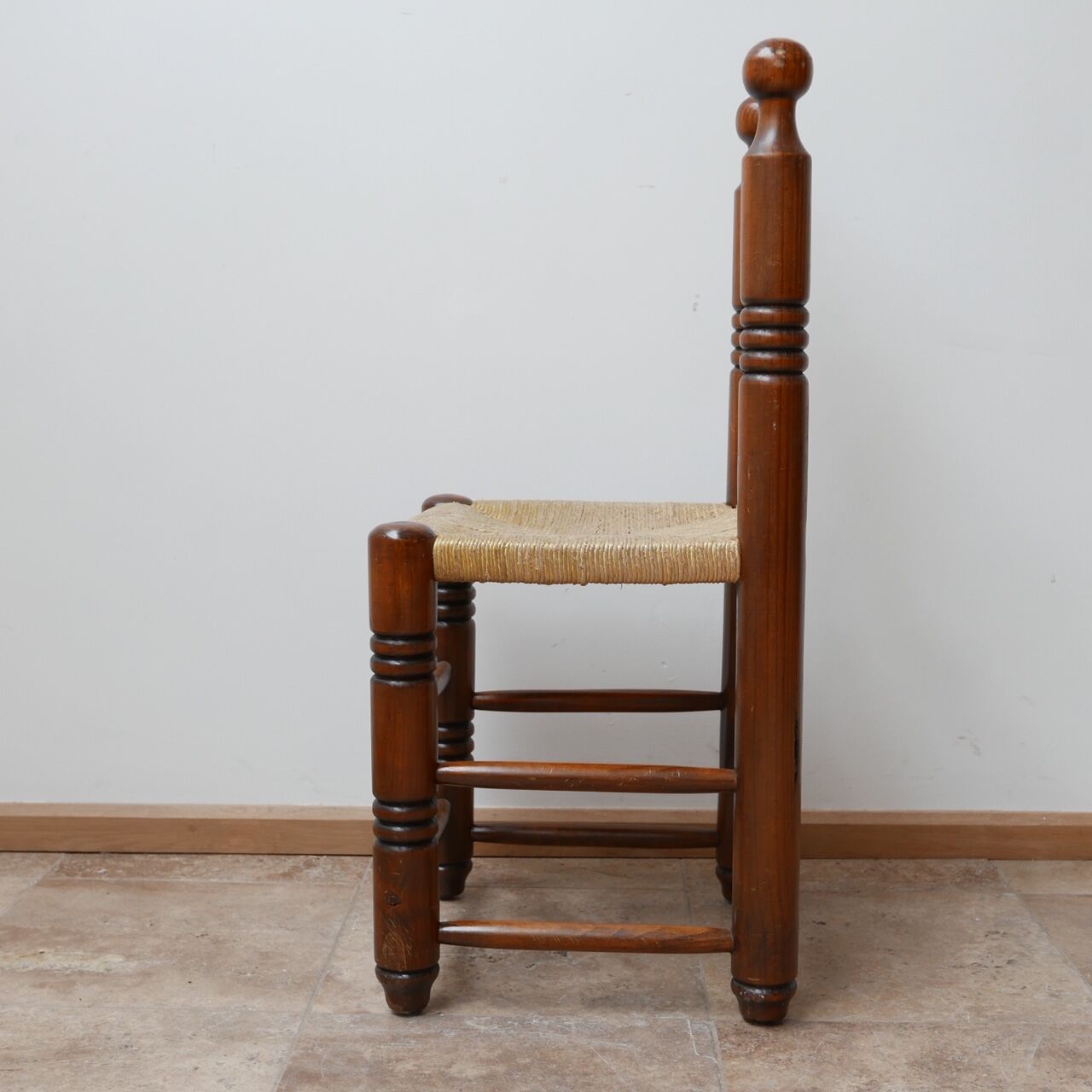 Set of six french mid-century dining chairs