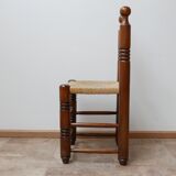 Set of six french mid-century dining chairs