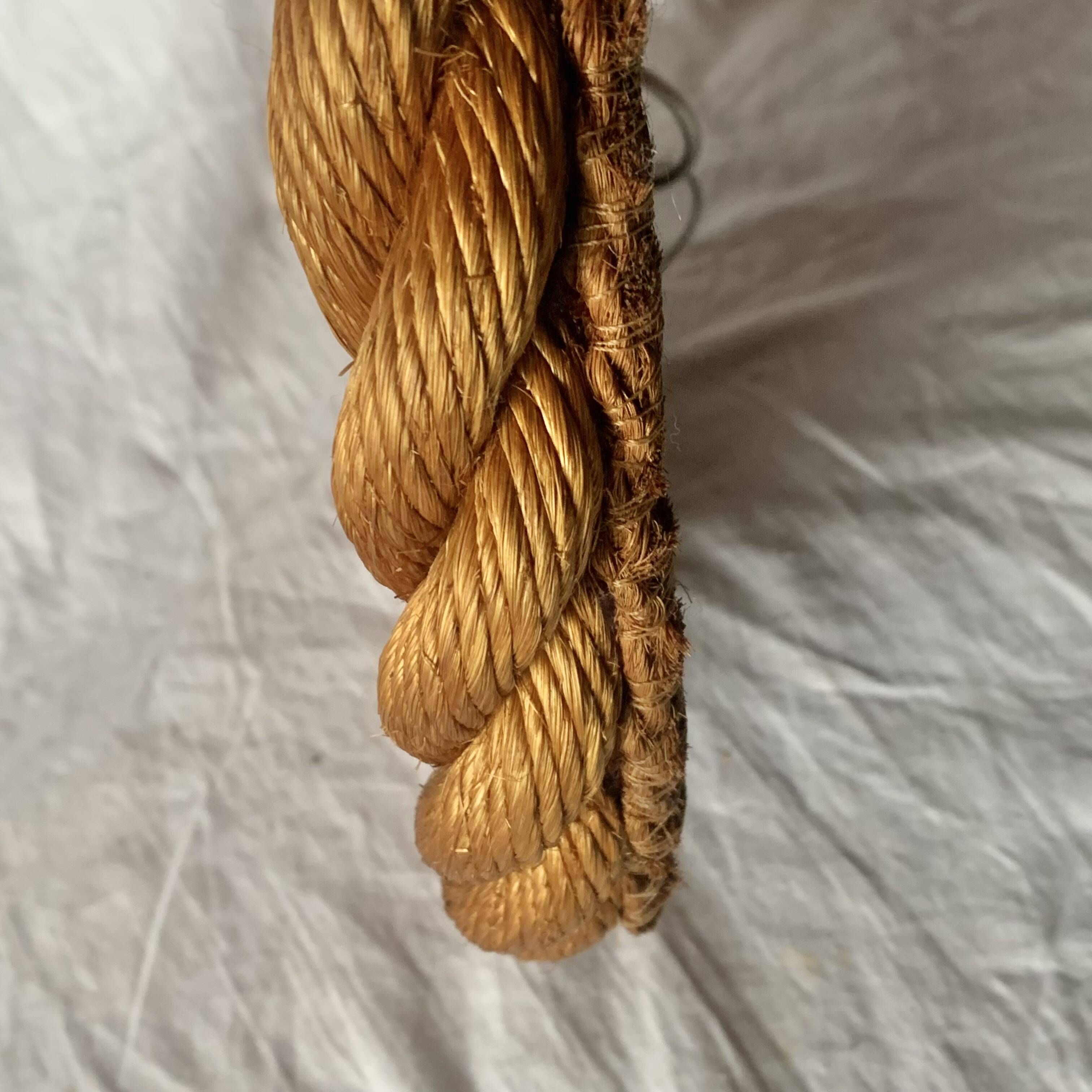 Vintage round rope mirror