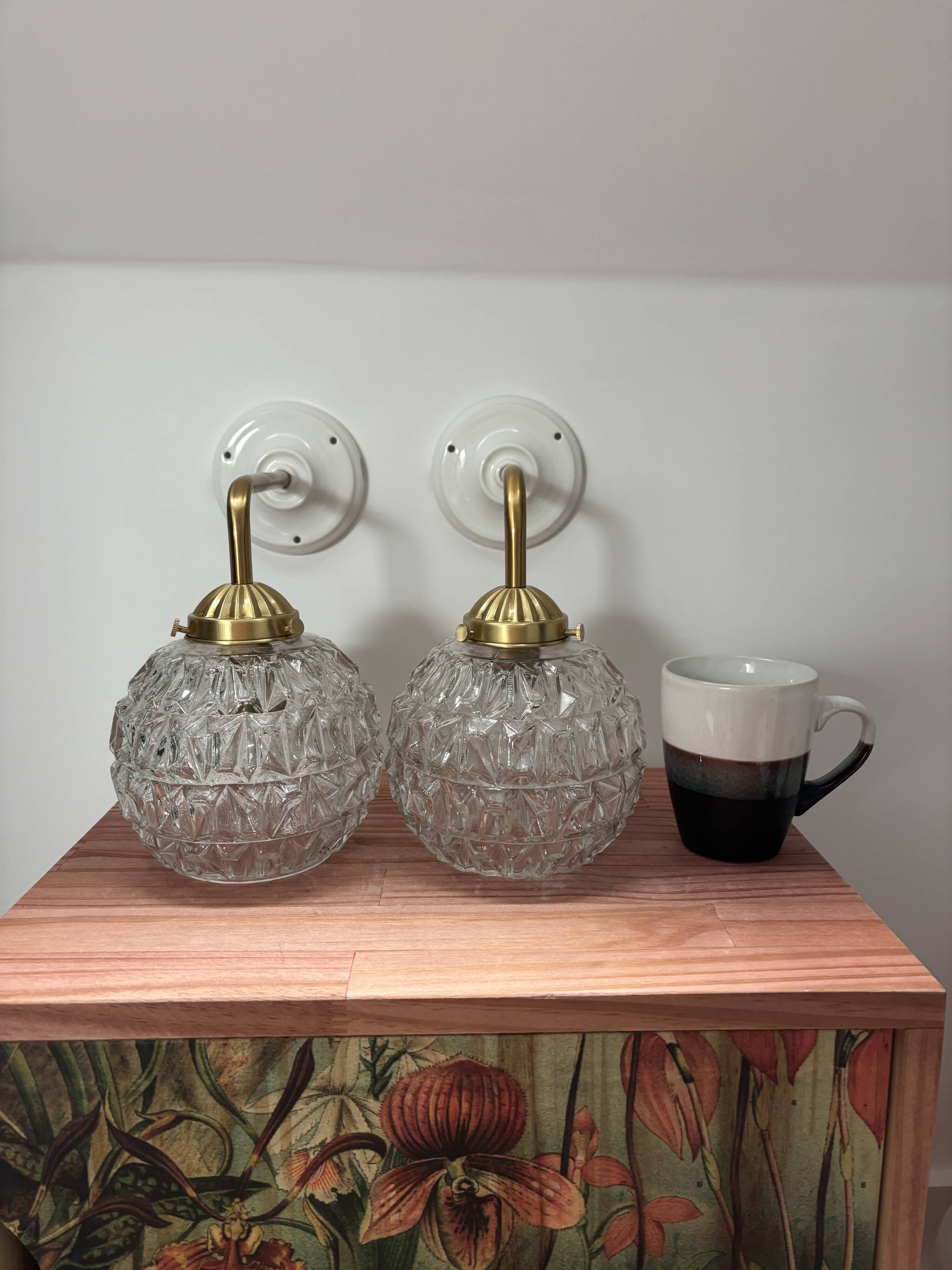 Pair of vintage wall sconces