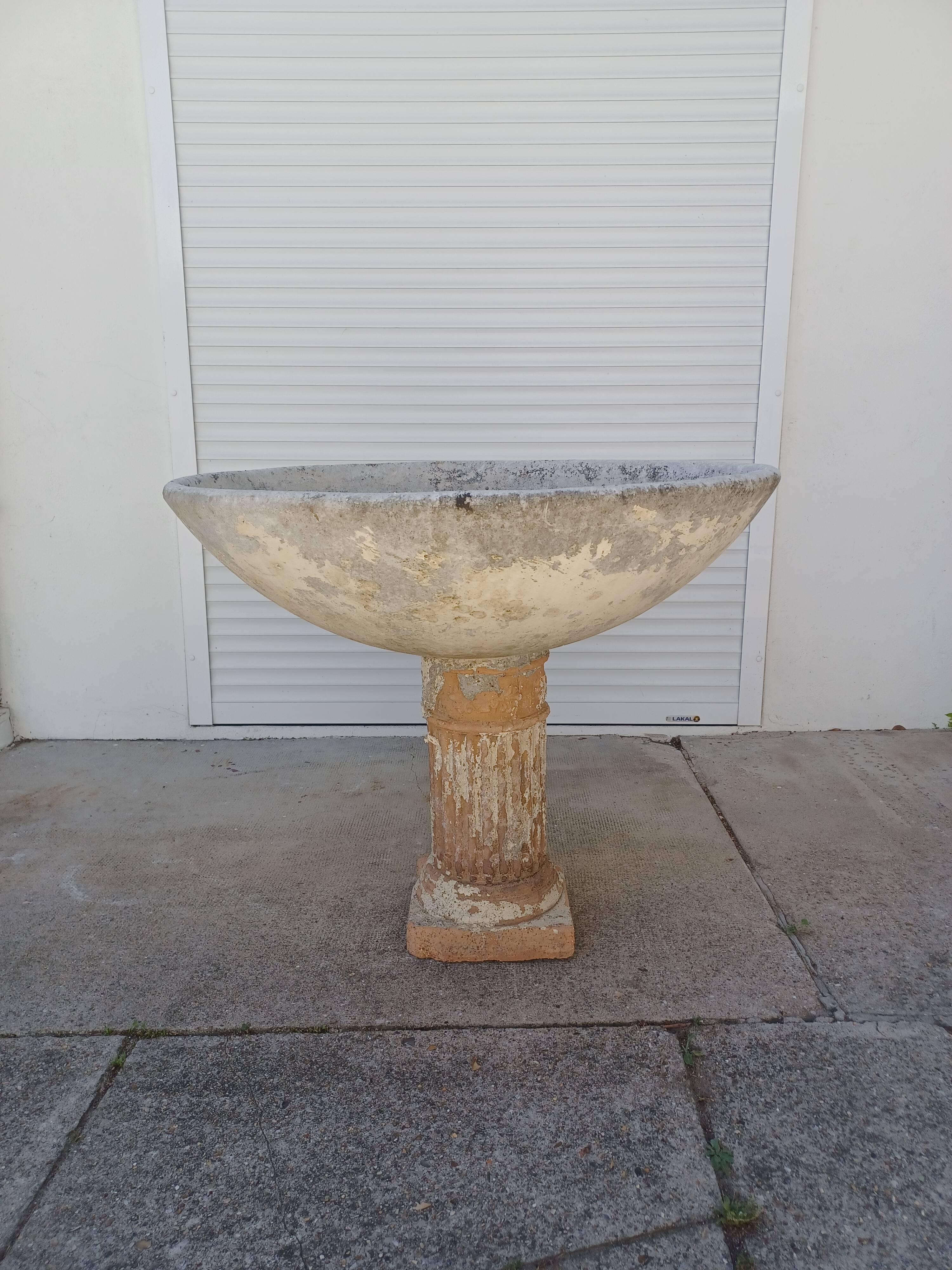 Jardinière pied colonne