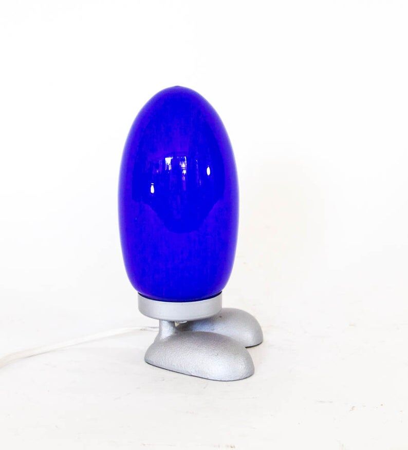 Set of 3 lamps egg red white and blue Ikea 80s