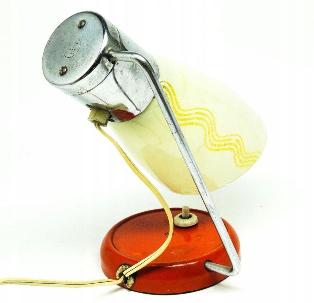 Czechoslovakian Art Deco bedside lamp from Napako, 1950s