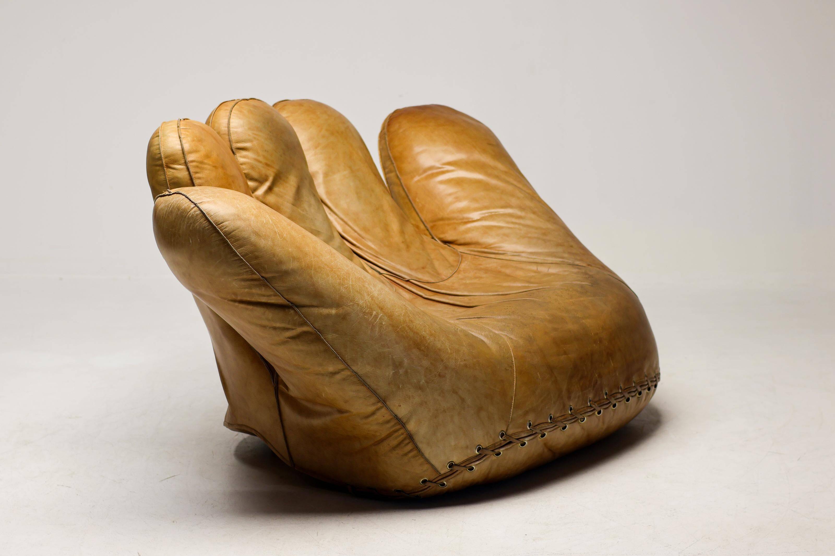 Radical Softness: The Original 1970s Joe Leather Armchair by Poltronova