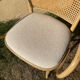 4 curved wooden dining chairs