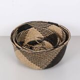 Collapsible Woven Storage Basket,Vegetable and Fruit Basket, Laundry Basket