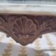 Table basse Louis XV marbre et métal doré