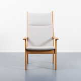 GE 284A high-backed lounge chair by Hans Wegner for Getama