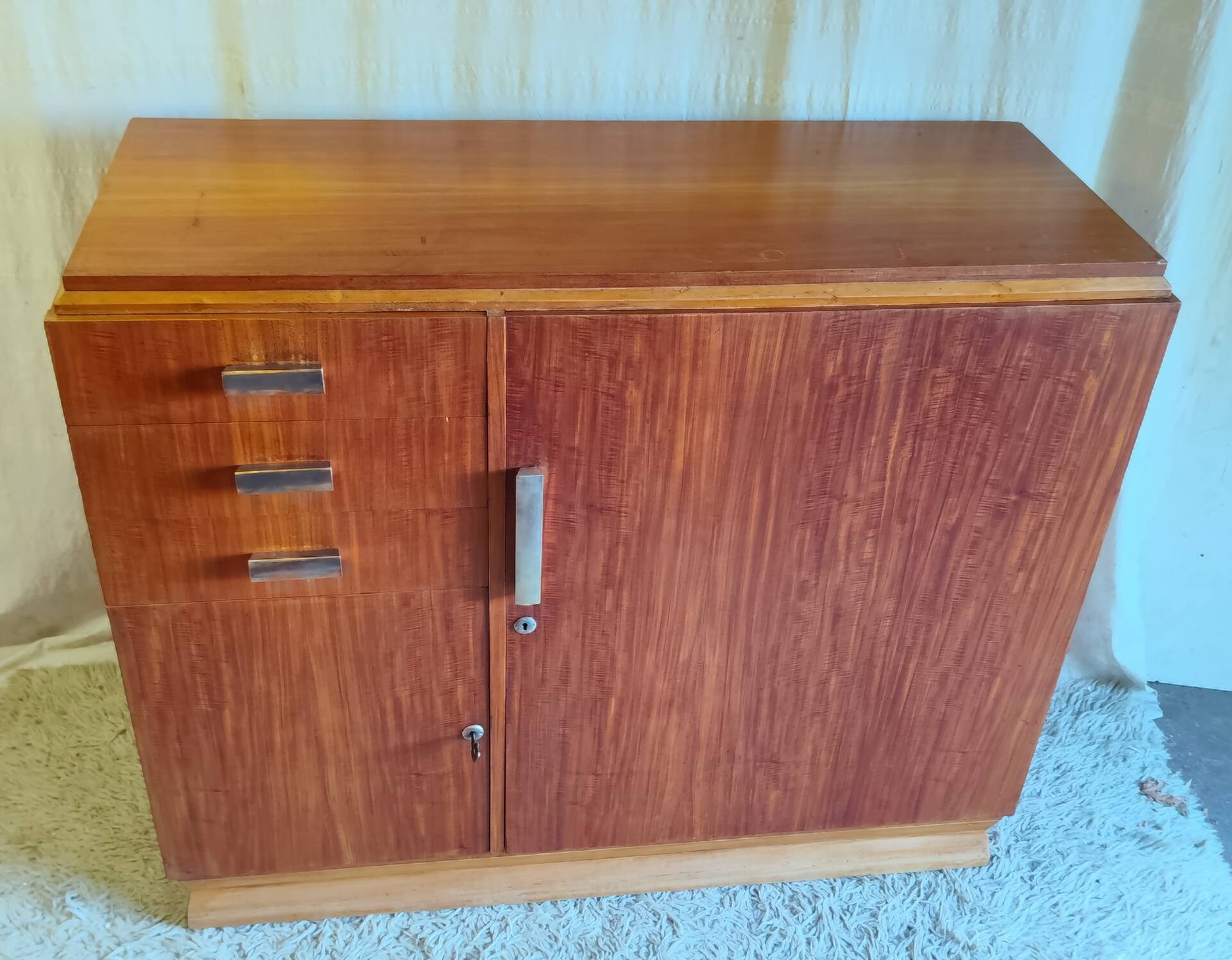 Buffet Art-déco en teck - années 30/40